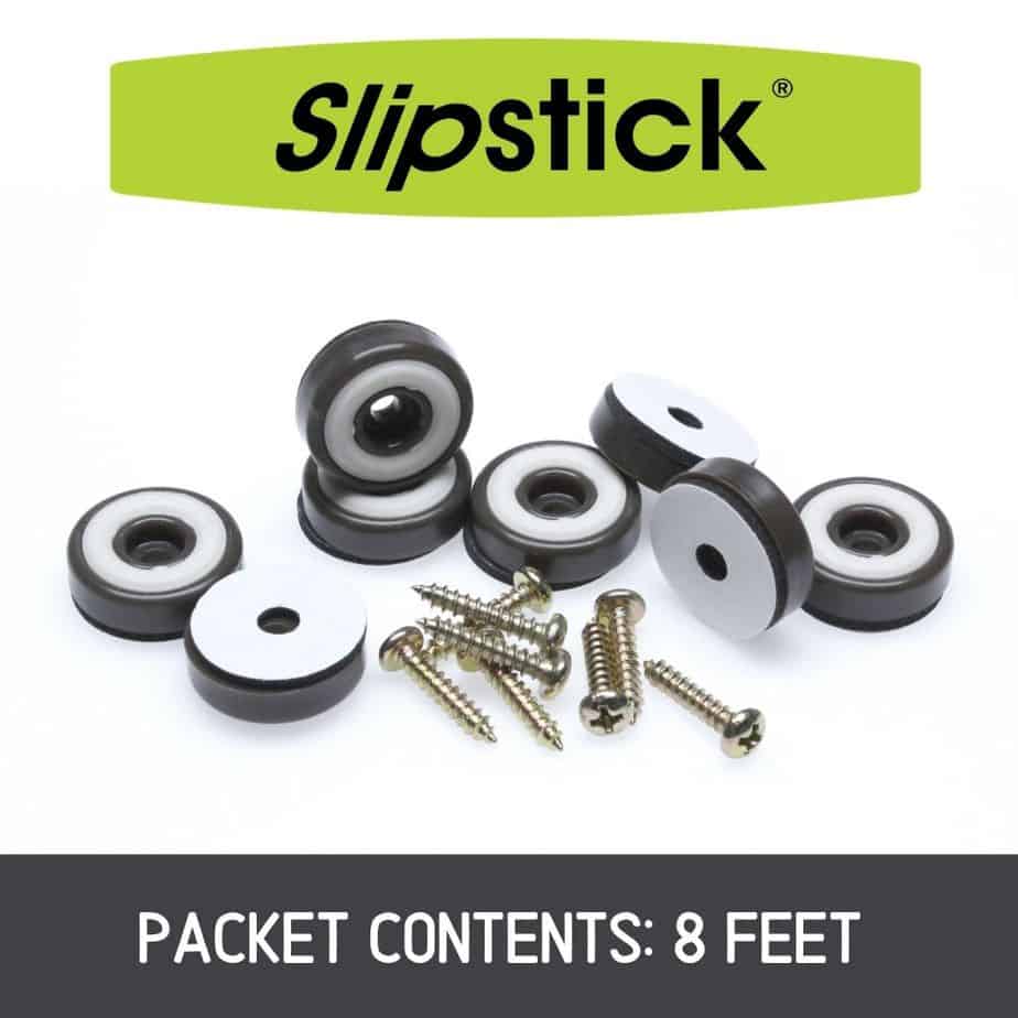 Slipstick Floor Protectors Furniture Feet 25mm Round For Protecting Timber  Floors