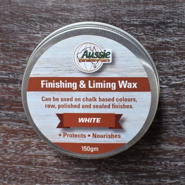 Aussie Furniture Care Liming Wax White 150gr Tin