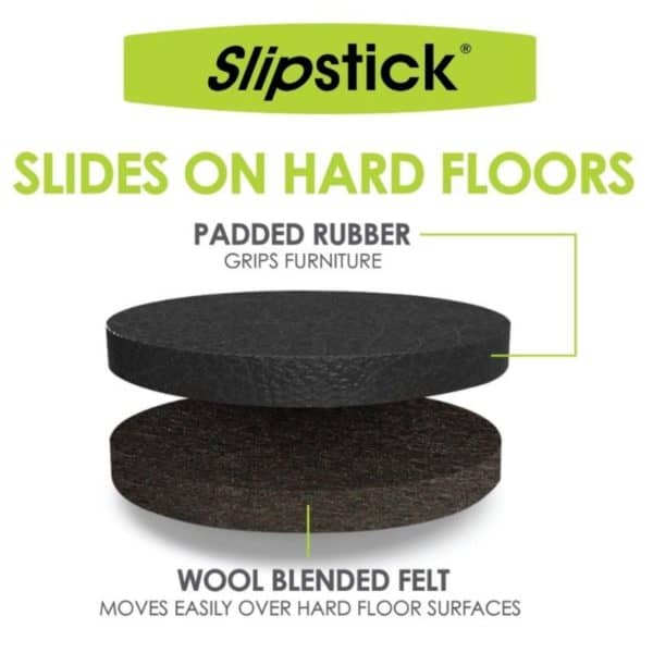 CB135 Slipstick 58mm Felt Furniture Slider for Hard Floors Image 3