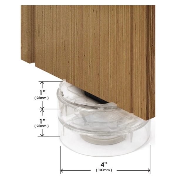 Adjustable Furniture Risers Slipstick 1-2 and 3 Inch Double Stack-Its CB658 Clear Image 8