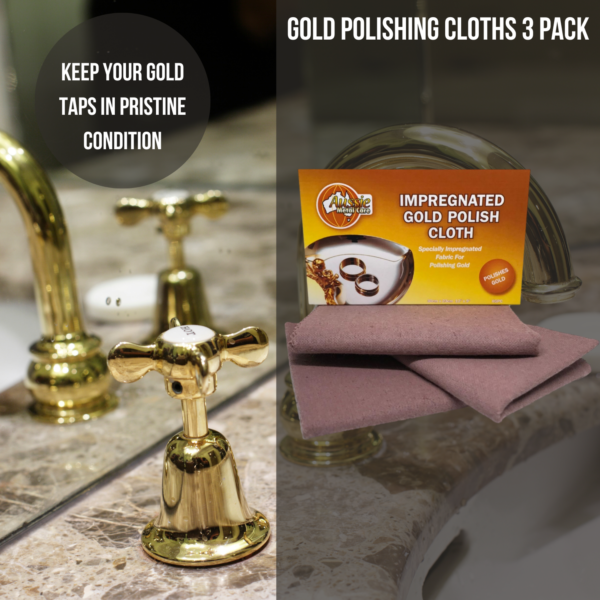 Gold Polishing Cloths 3 Pack