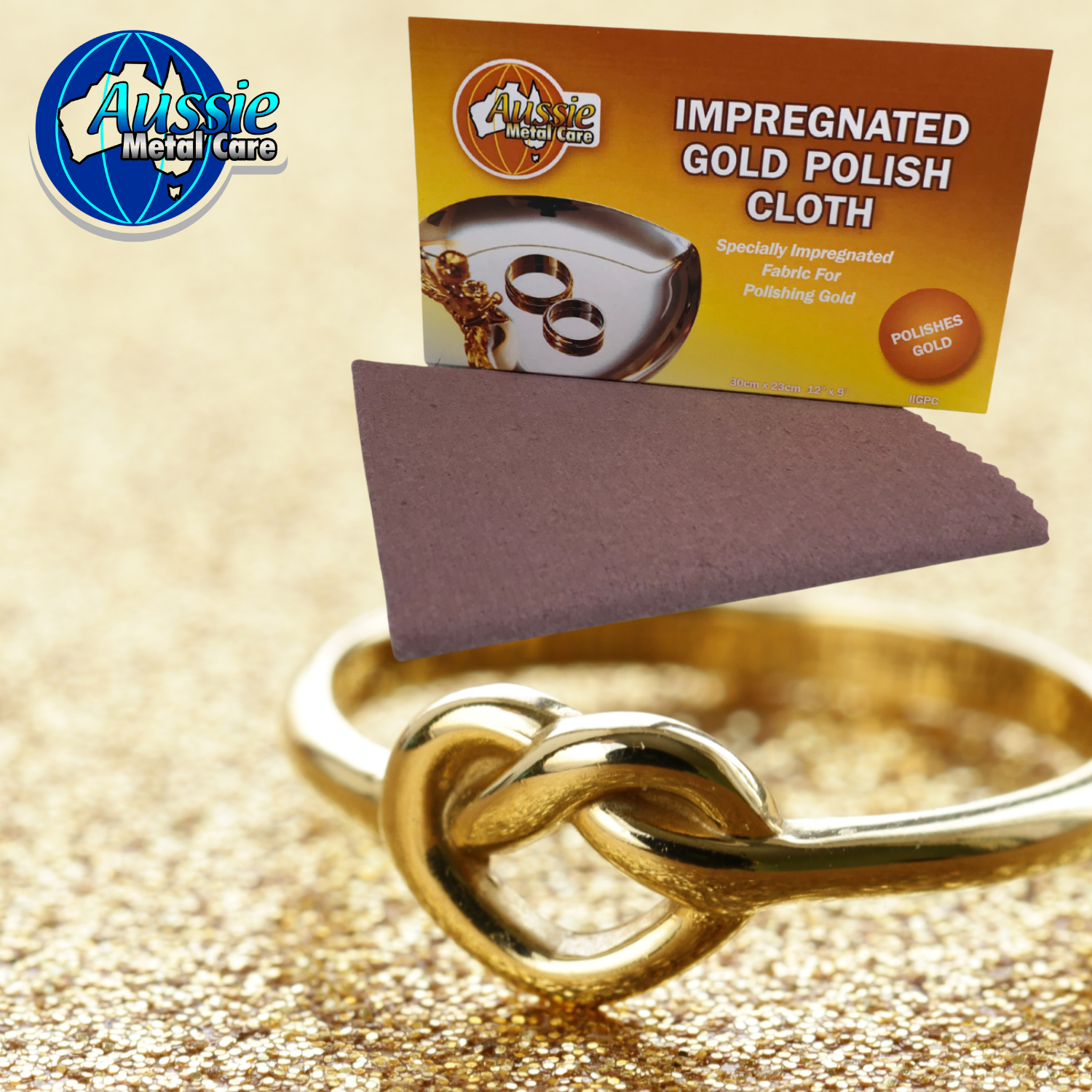 AMC Gold Polishing & Cleaning Cloth for Gold Jewellery & Tapware