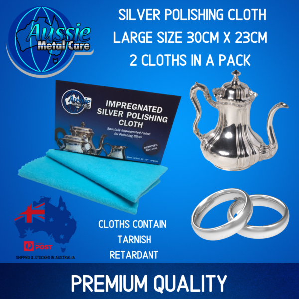 Silver Polishing Cloth 2 pack 1A