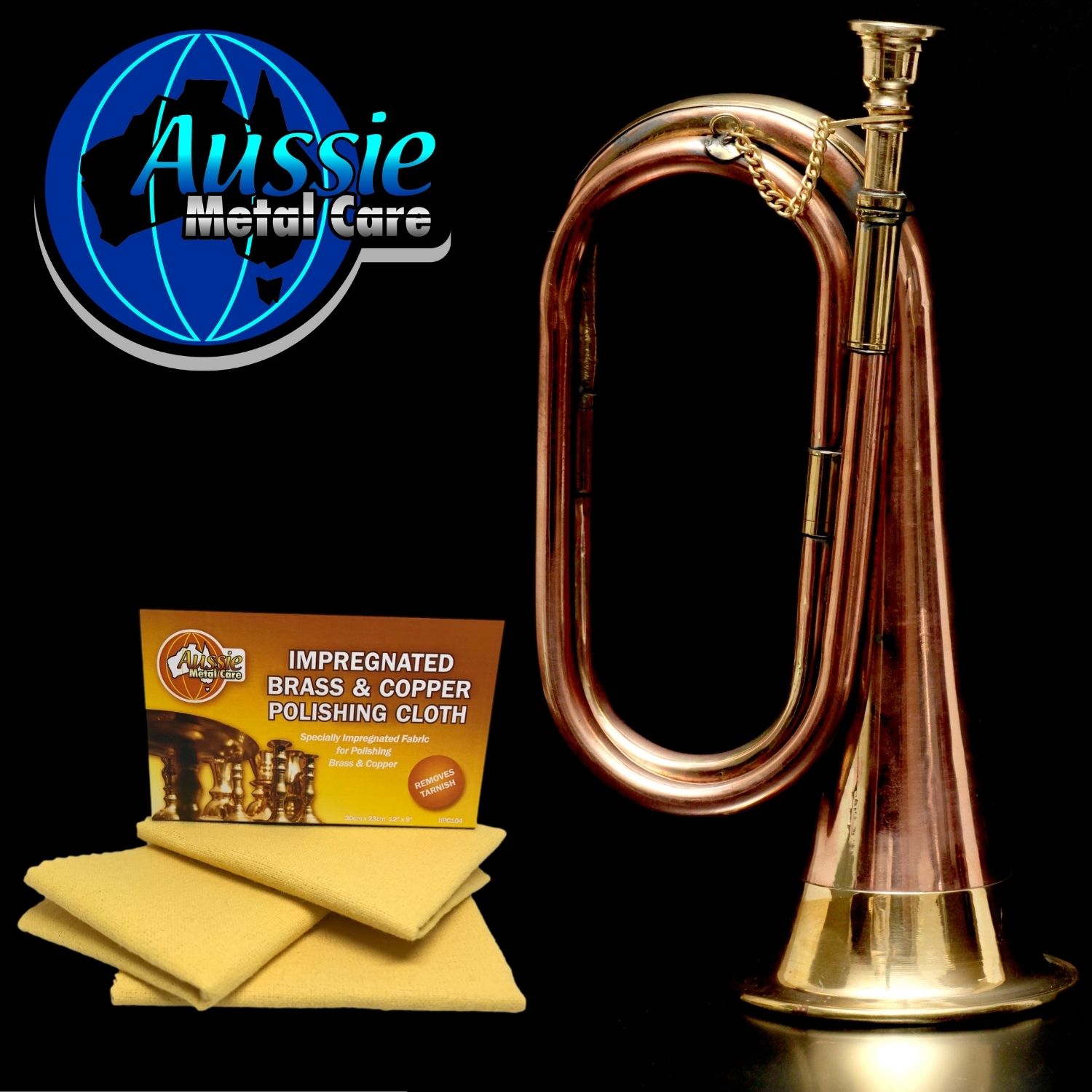 Brass & Copper Polishing Cloth Anti Tarnish Large 30cm x 23cm 2