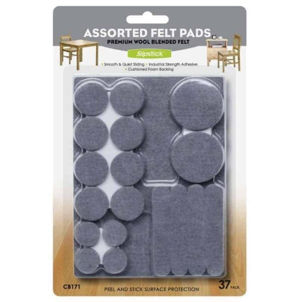 CB171-Slipstick-37-Pce-Assorted-Multi-Pack-Felt-Floor-Protectors