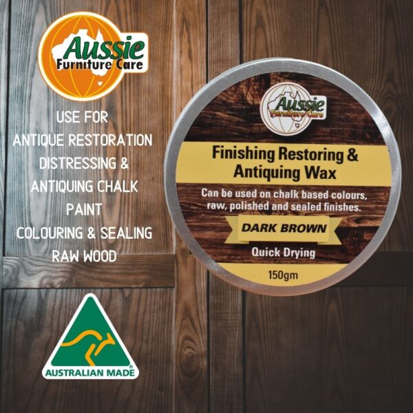 AFCFFSWCOMBOAustralian Made AFC Finishing Restoration Wax Dark brown